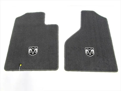 2006-2010 Dodge Ram 1500, 2500, 3500 Front Carpet Floor Mats Slate Gray OEM New Mopar