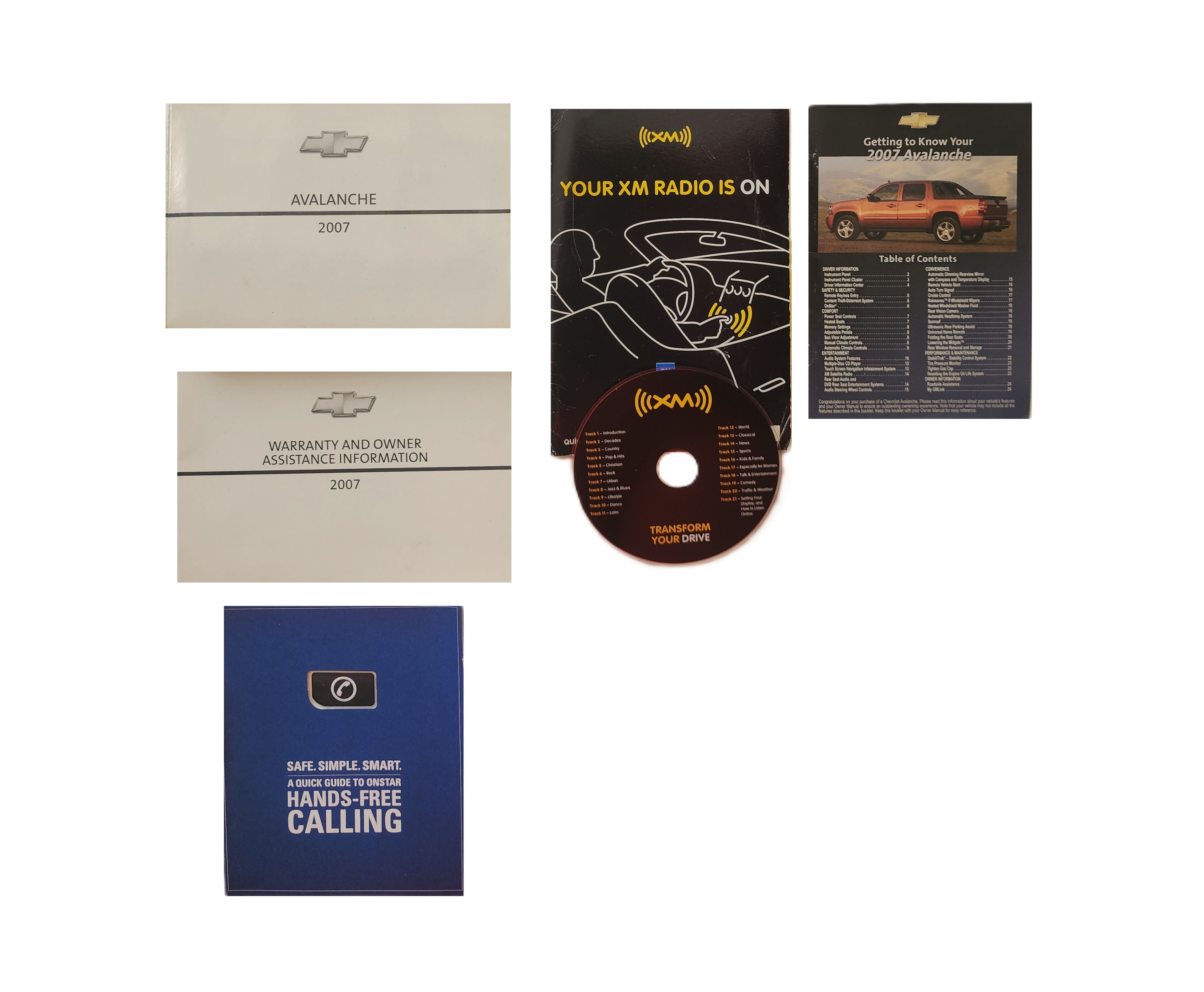 2007 Chevrolet Avalanche Owners Manual Complete Factory Set - OEM
