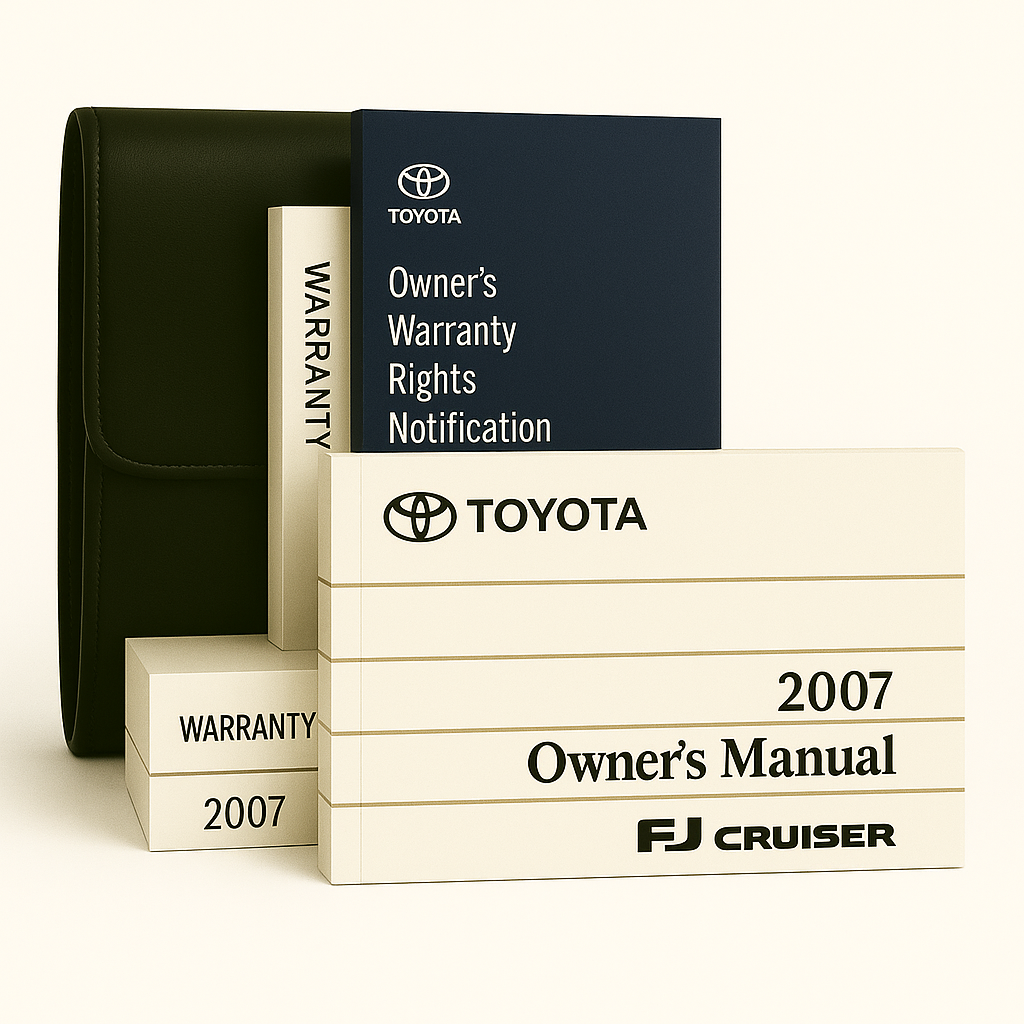 2007 Toyota FJ Cruiser Owners Manual - Complete Set