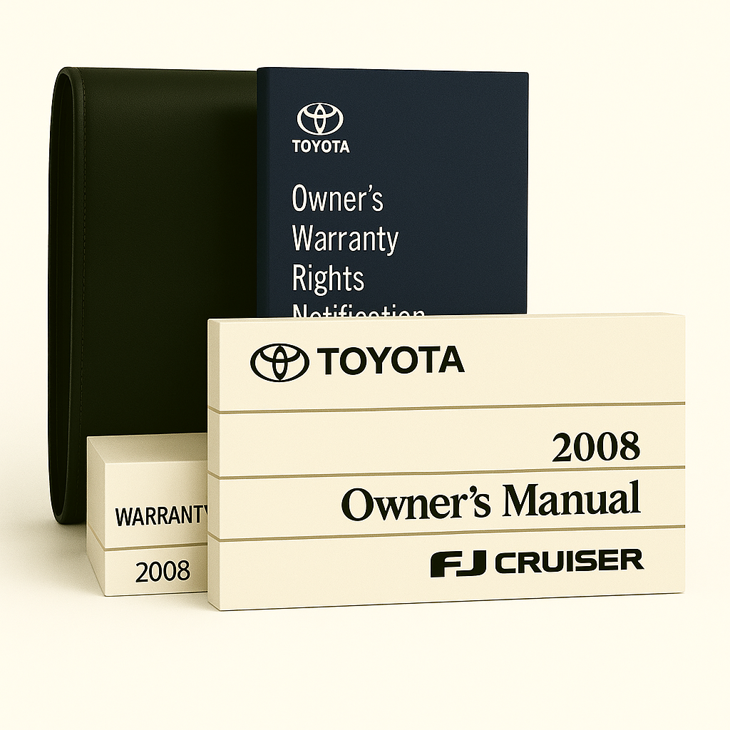 2008 Toyota FJ Cruiser Owners Manual - Complete Set