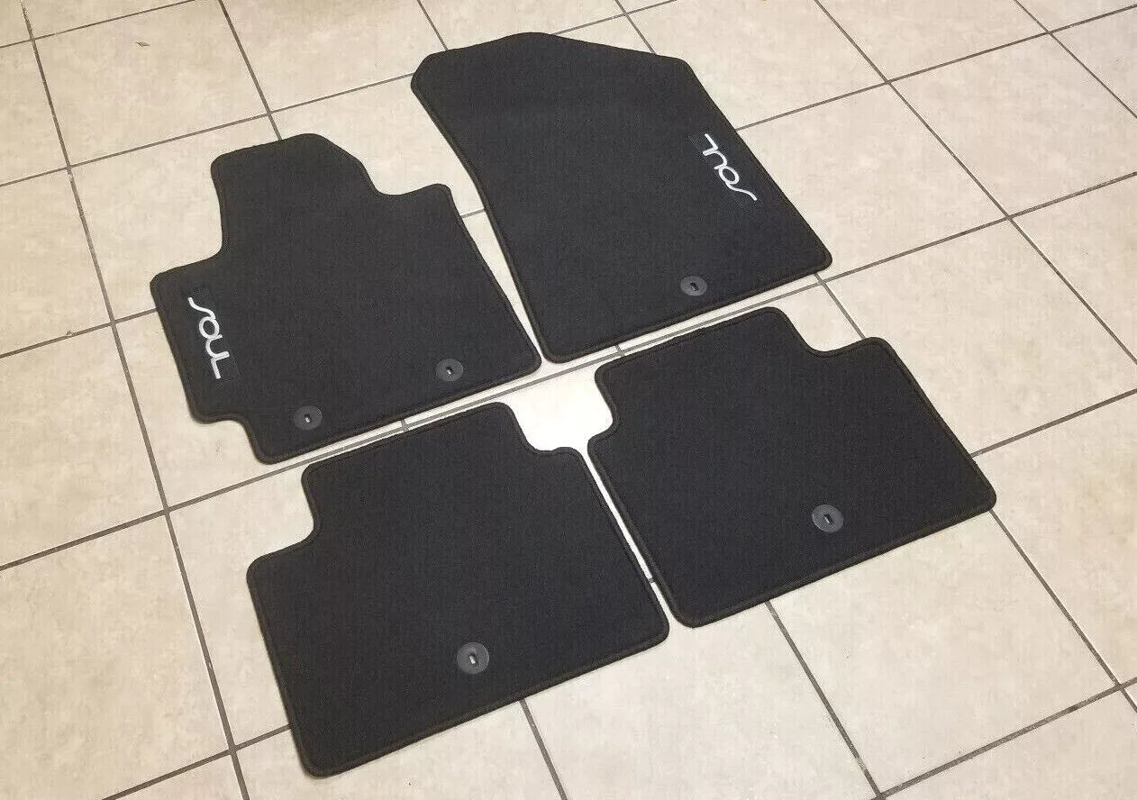 2014-2019 Kia Soul Carpeted Floor Mat 4PC Set B2F14-AC700 Kia OEM Floormats