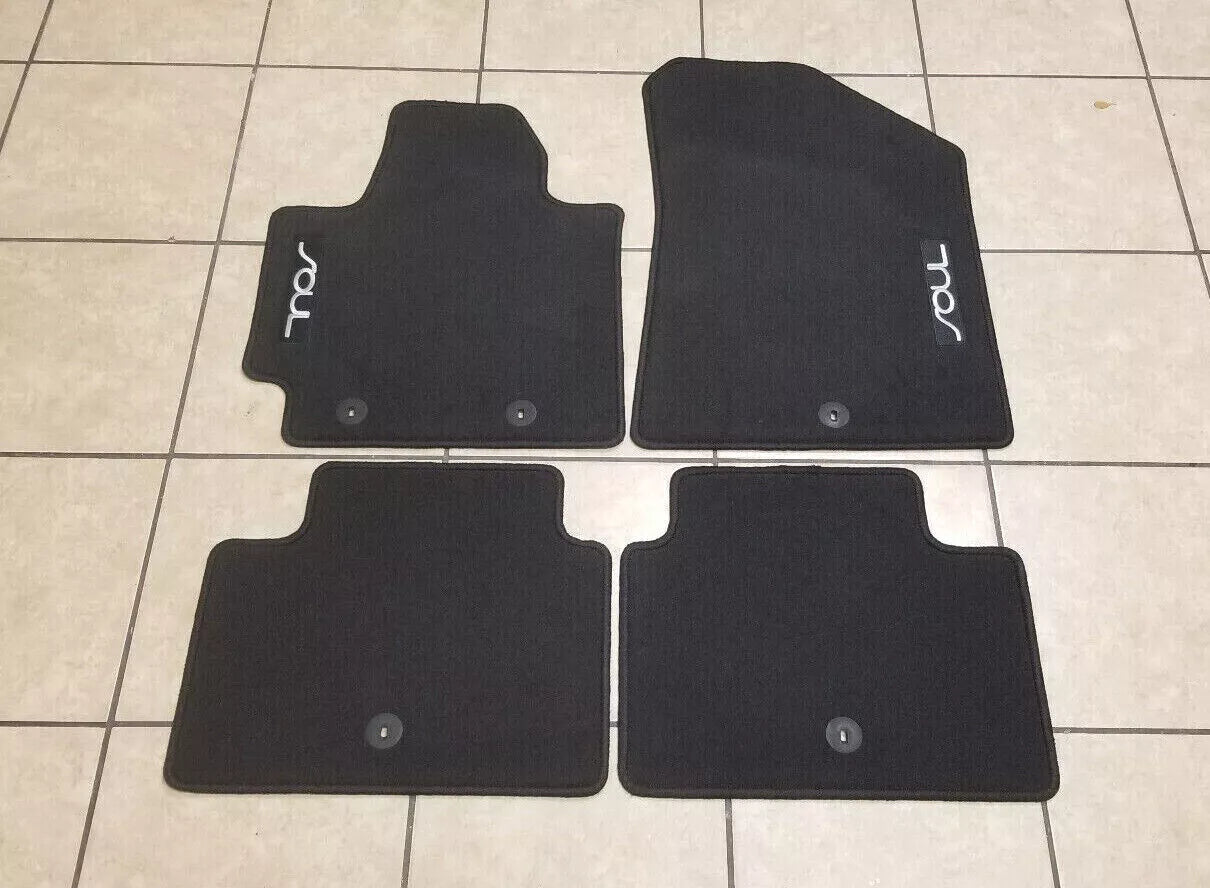 2014-2019 Kia Soul Carpeted Floor Mat 4PC Set B2F14-AC700 Kia OEM Floormats