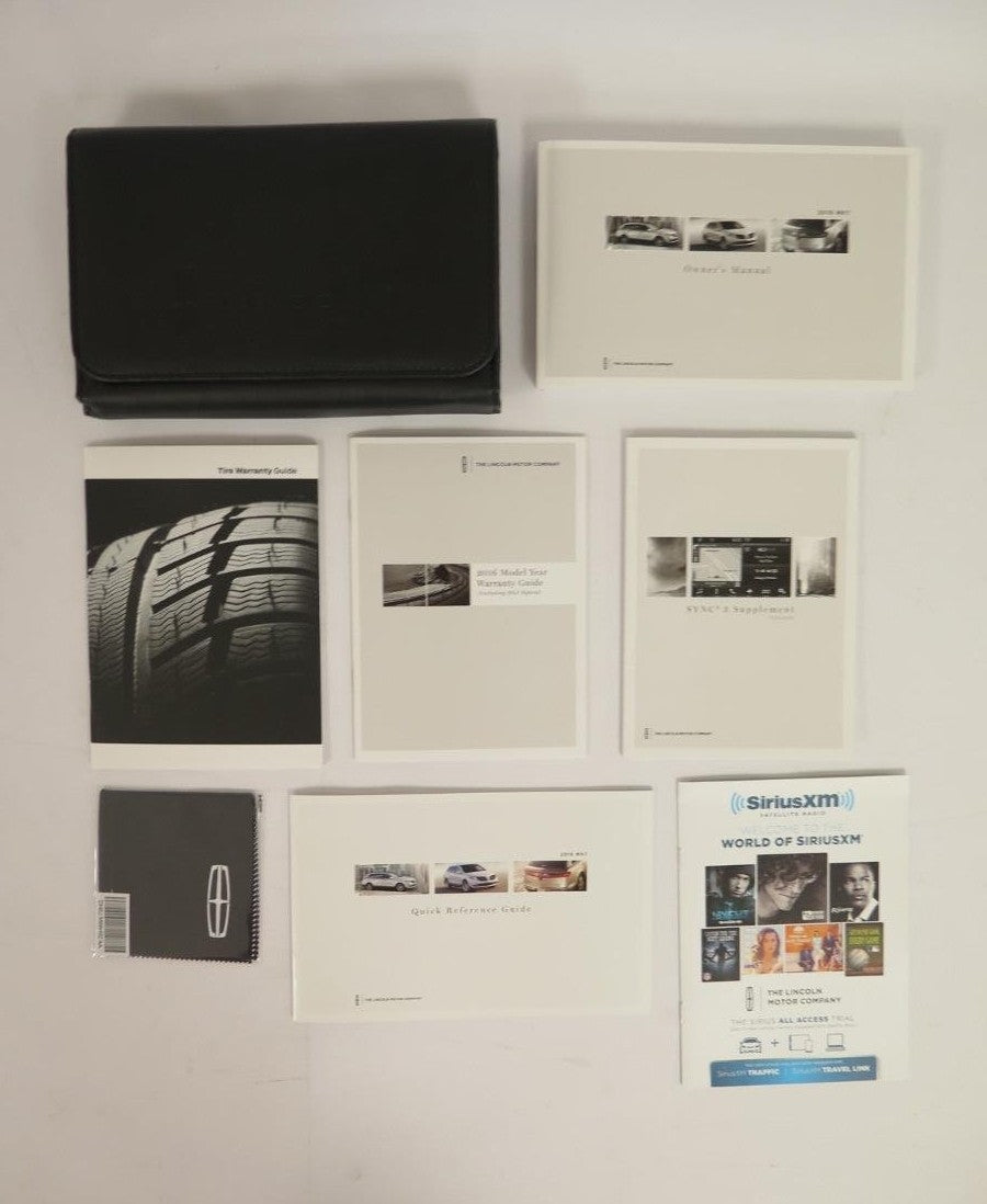 2016 Lincoln MKT Owners Manual Complete Set