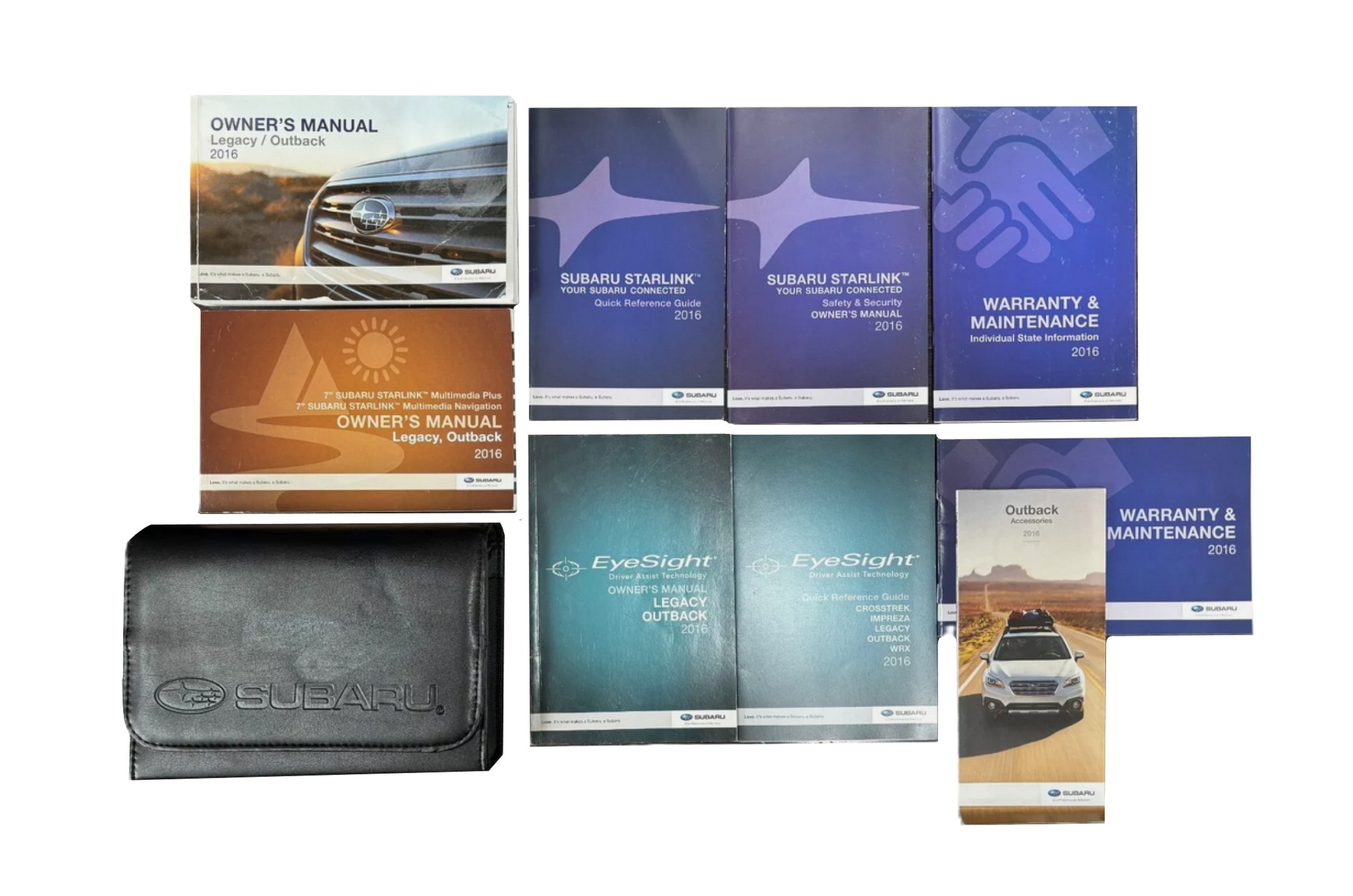 2016 Subaru Legacy Owners Manual Complete Set