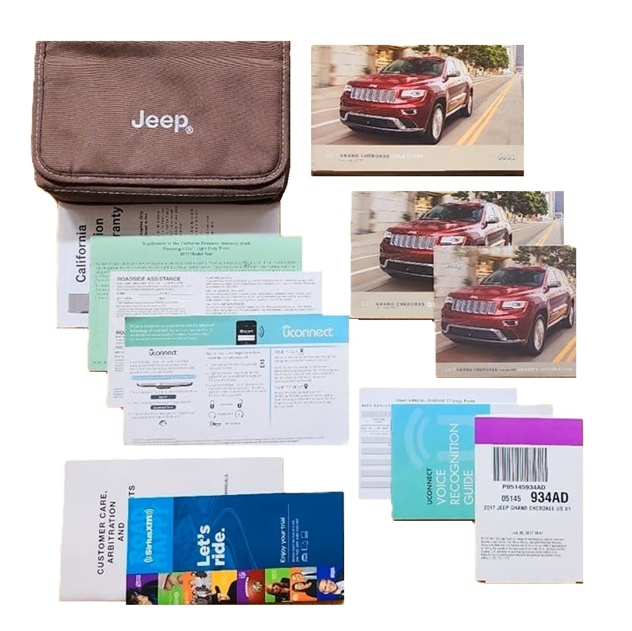 2017 Jeep Grand Cherokee Owners Manual Factory Complete Set