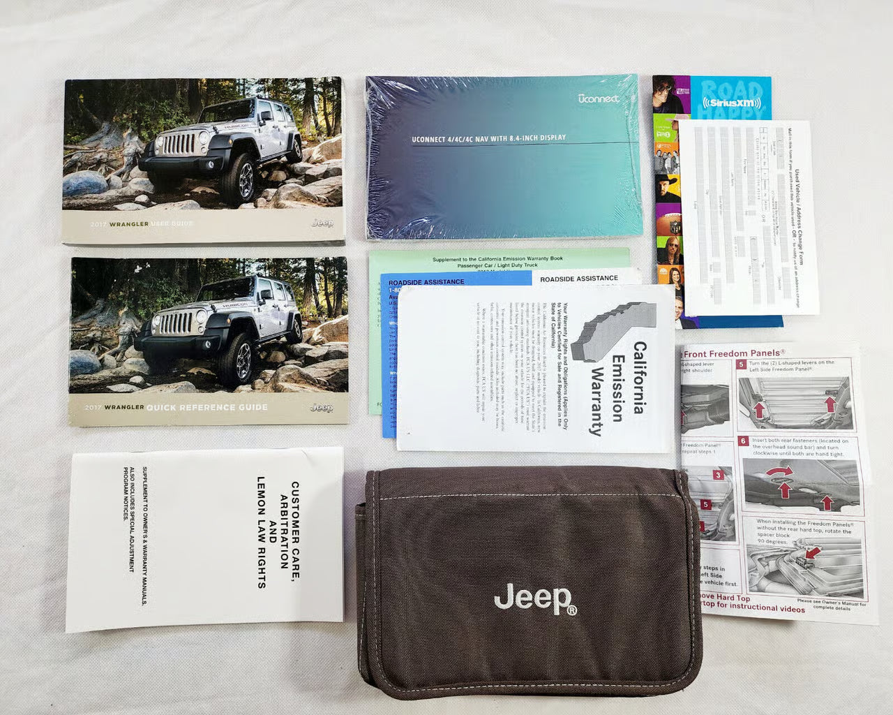 2017 Jeep Wrangler Owners Manual Factory Complete Set