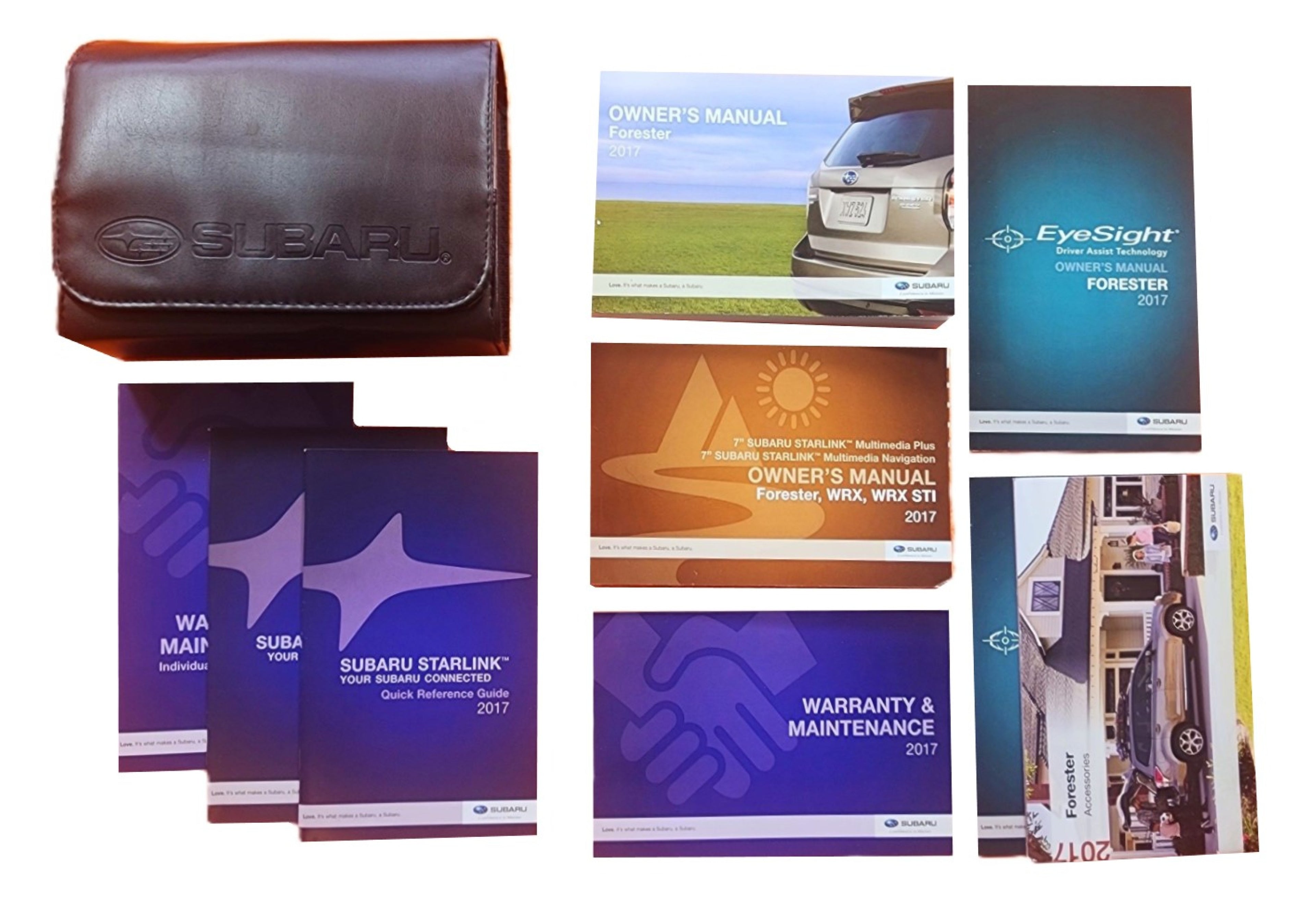 2017 Subaru Forester Owners Manual Complete Set