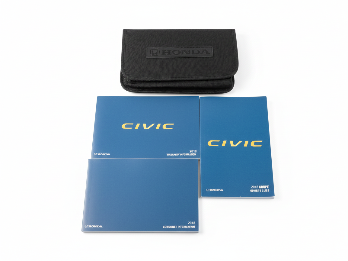 2018 Honda Civic Coupe Owners Manual Complete Set