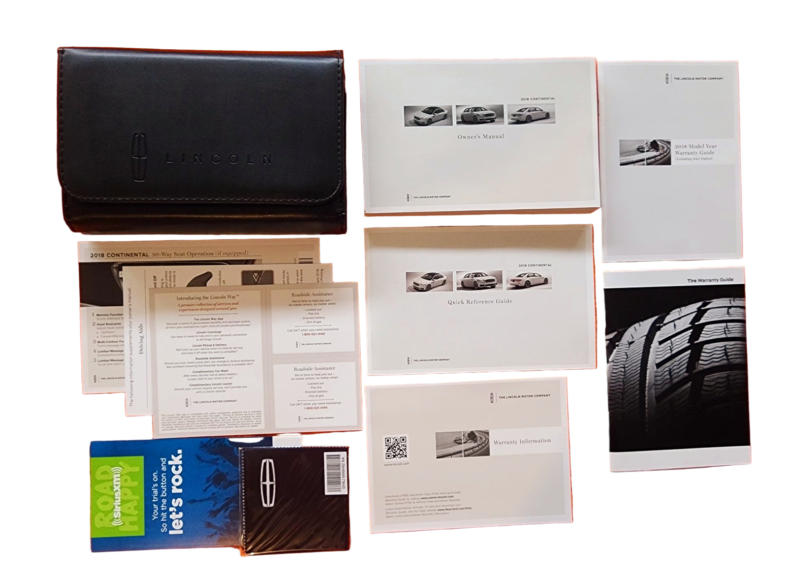 2018 Lincoln Continental Owners Manual Complete Set