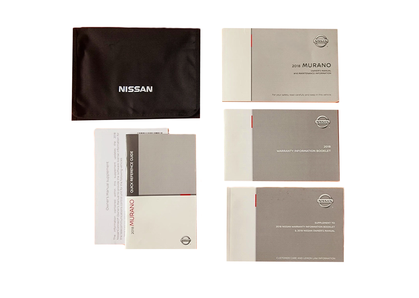2018 Nissan Murano Owners Manual Complete Set