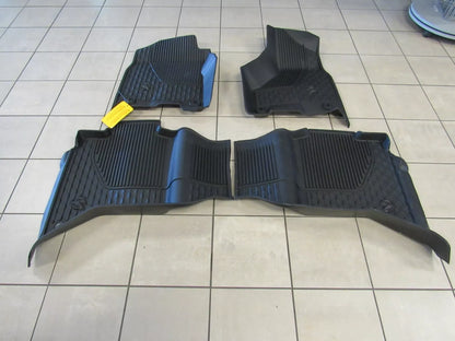 2019-2024 RAM 2500-5500 Black Rubber Crew Cab All-Weather Floor Mats NEW OEM Mopar