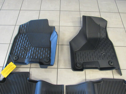 2019-2024 RAM 2500-5500 Black Rubber Crew Cab All-Weather Floor Mats NEW OEM Mopar