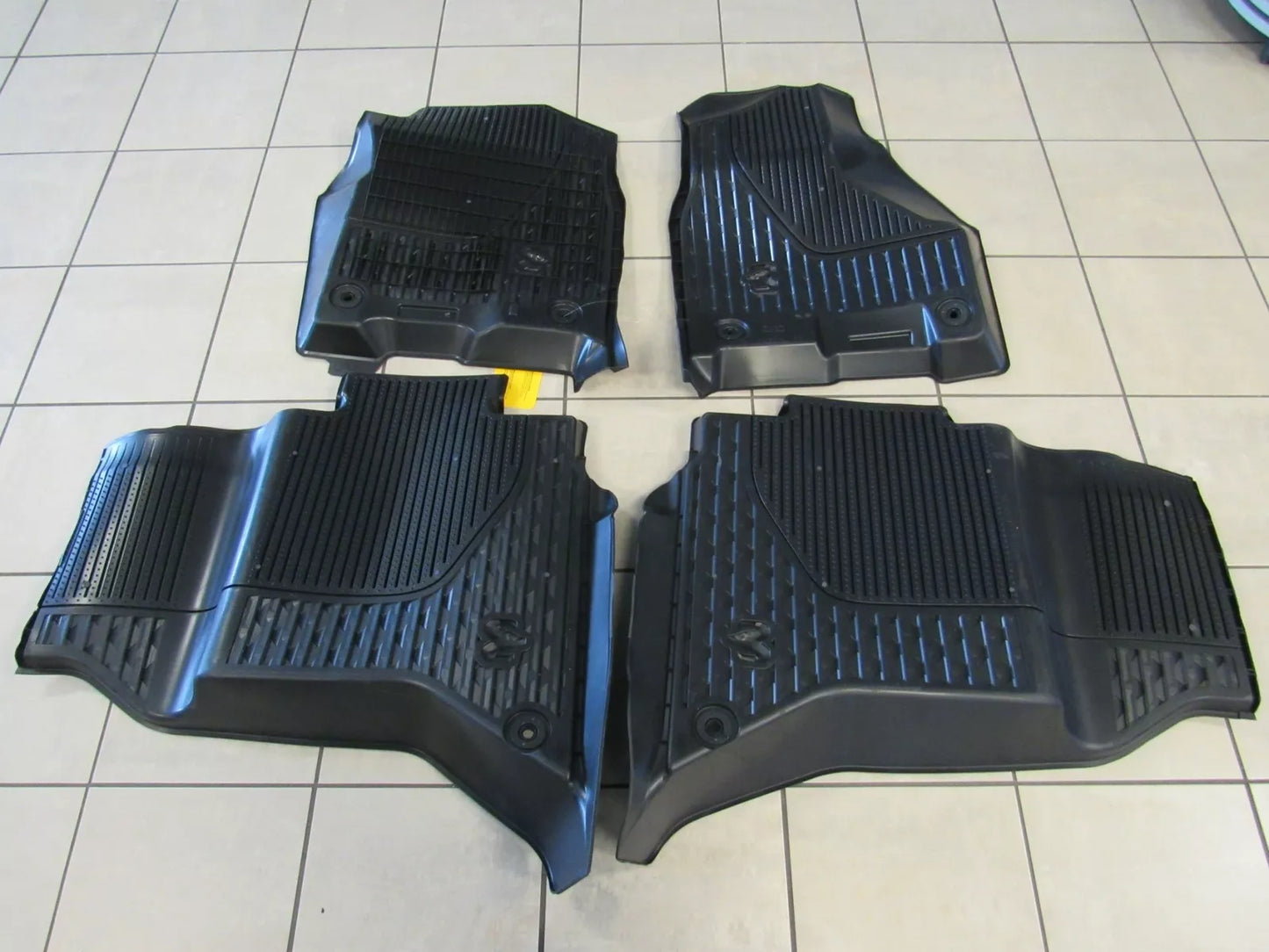 2019-2024 RAM 2500-5500 Black Rubber Crew Cab All-Weather Floor Mats NEW OEM Mopar