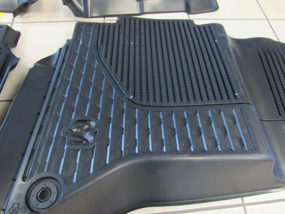 2019-2024 RAM 2500-5500 Black Rubber Crew Cab All-Weather Floor Mats NEW OEM Mopar