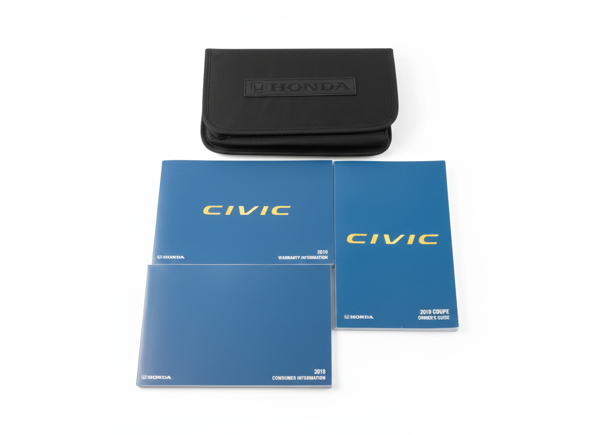 2019 Honda Civic Coupe Owners Manual Complete Set
