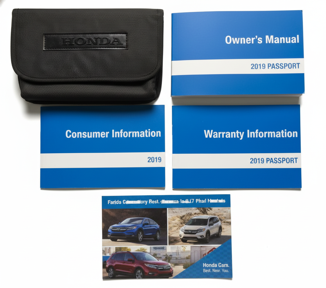 2019 Honda Passport Owners Manual Complete Set
