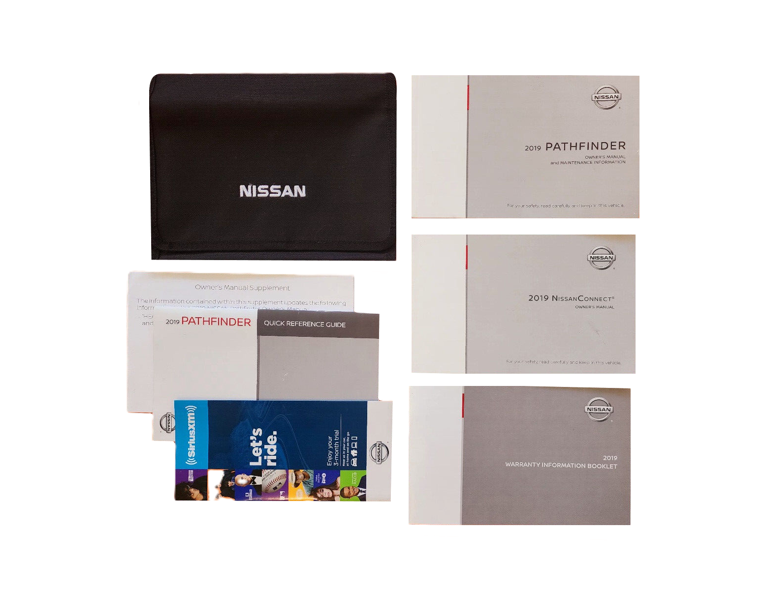2019 Nissan Pathfinder Owners Manual Complete Set
