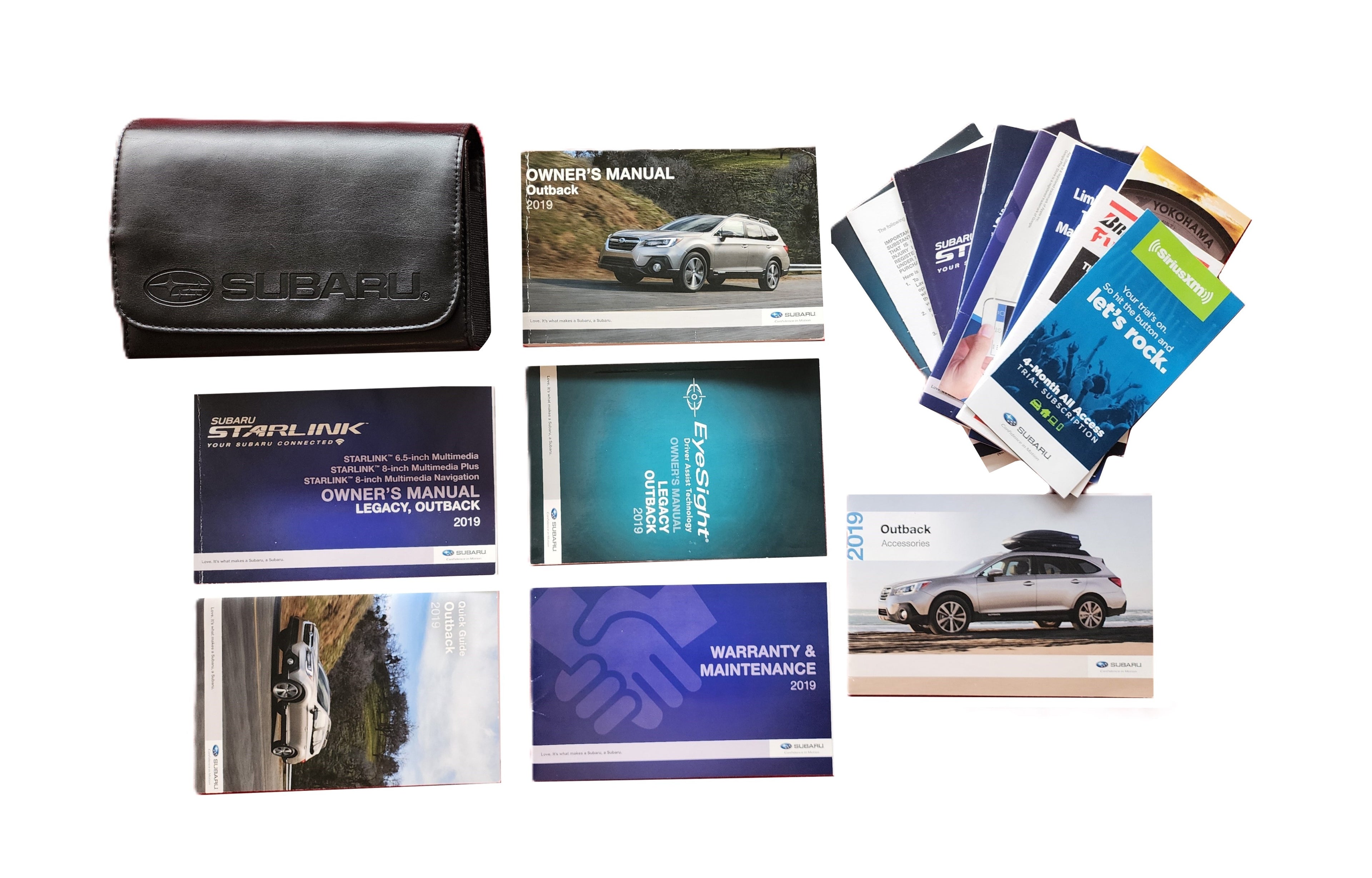 2019 Subaru Outback Owners Manual Complete Set