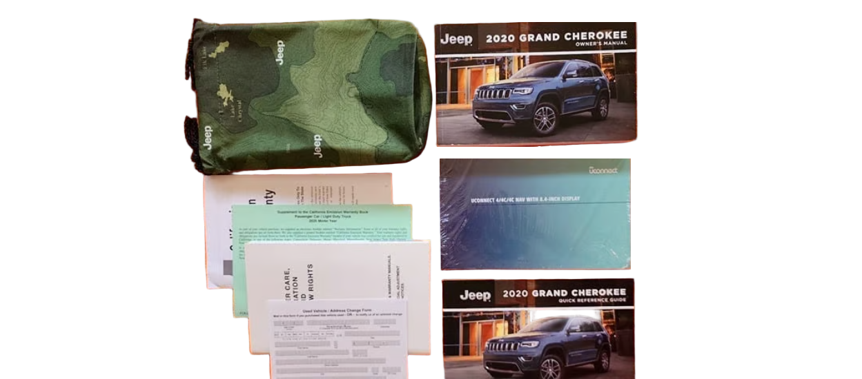 2020 Jeep Grand Cherokee Owners Manual Factory Complete Set