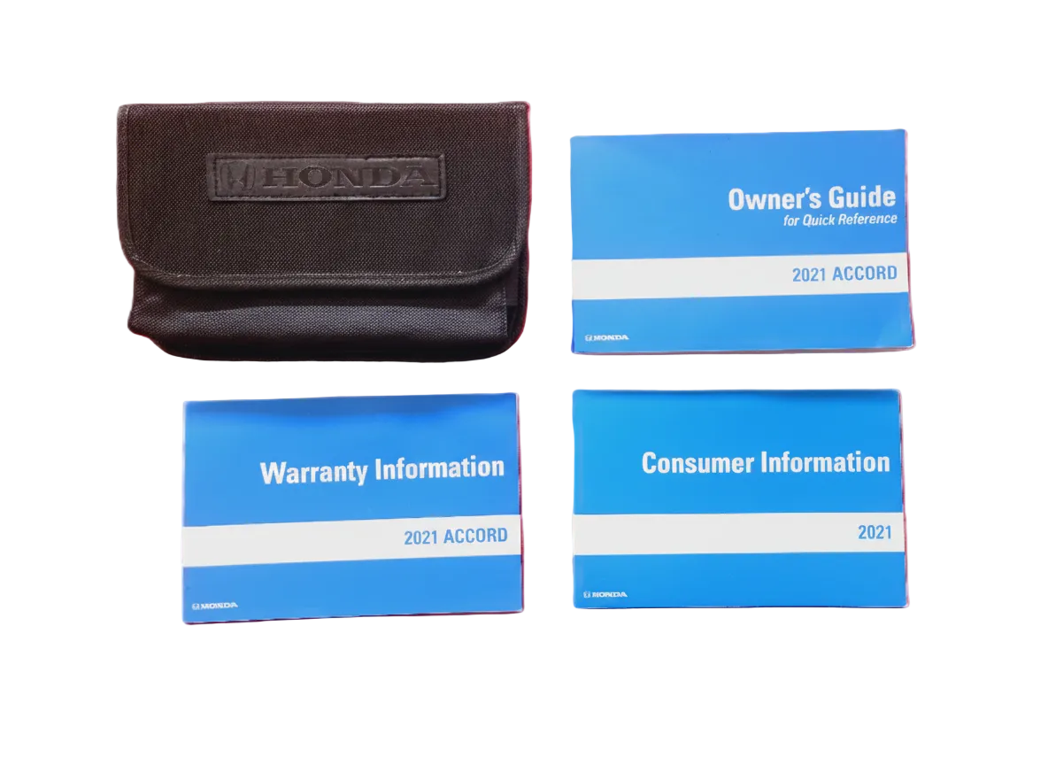 2021 Honda Accord Sedan Owners Manual Complete Set