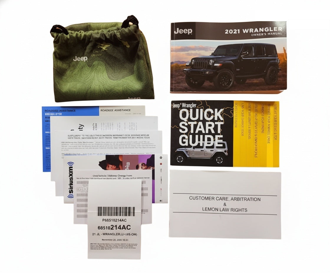 2021 Jeep Wrangler Owners Manual Factory Complete Set