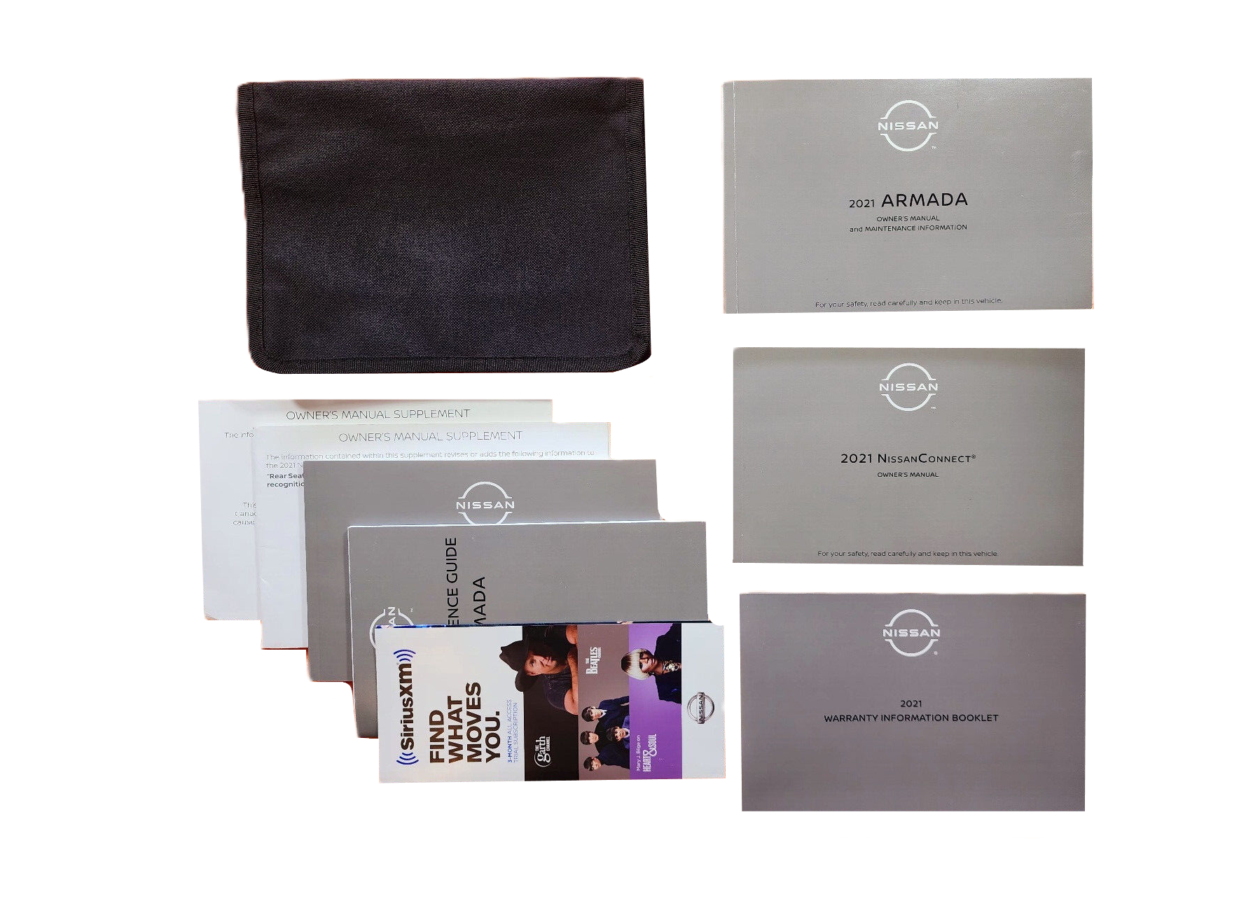 2021 Nissan Armada Owners Manual Complete Set