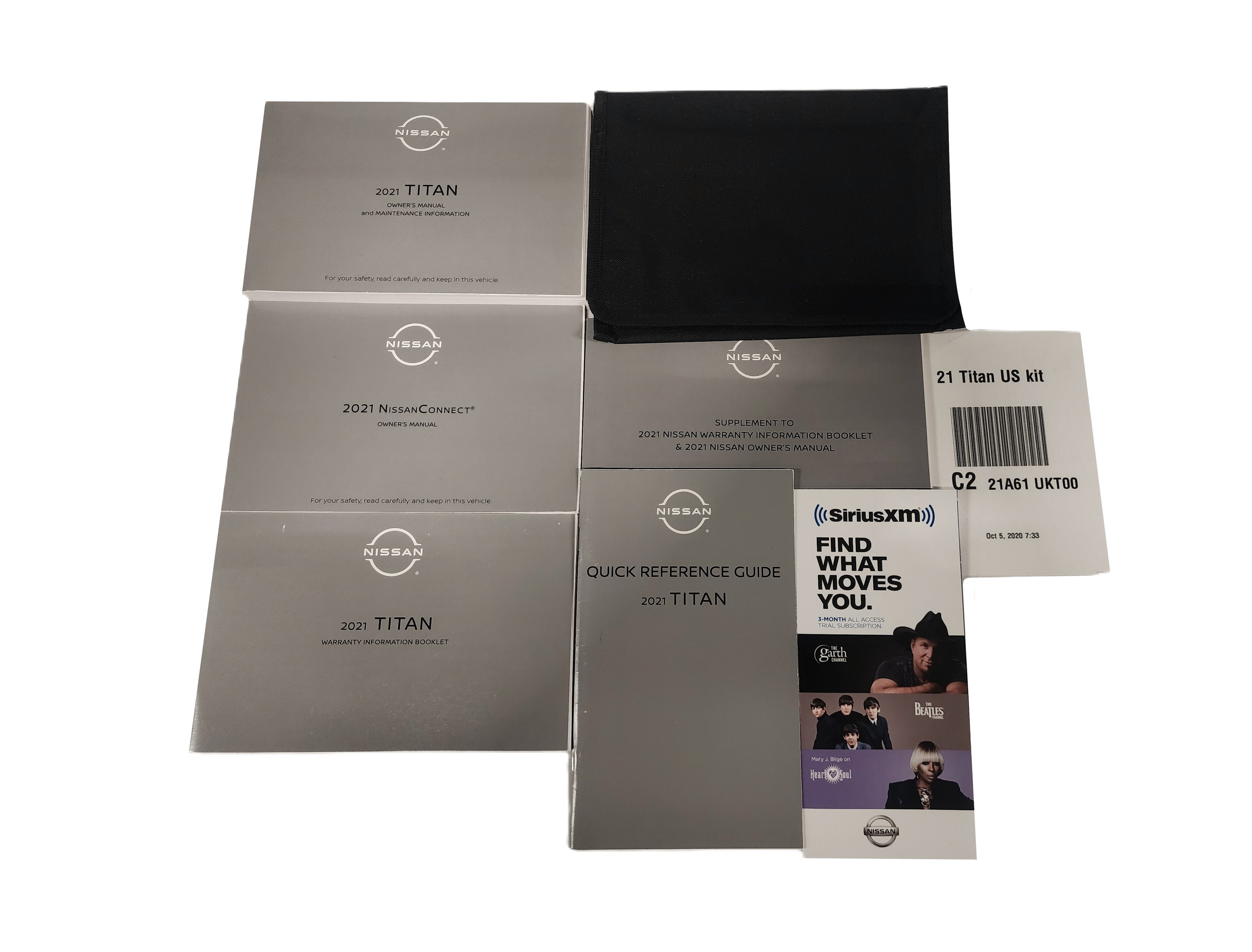 2021 Nissan Titan Owners Manual Complete Set