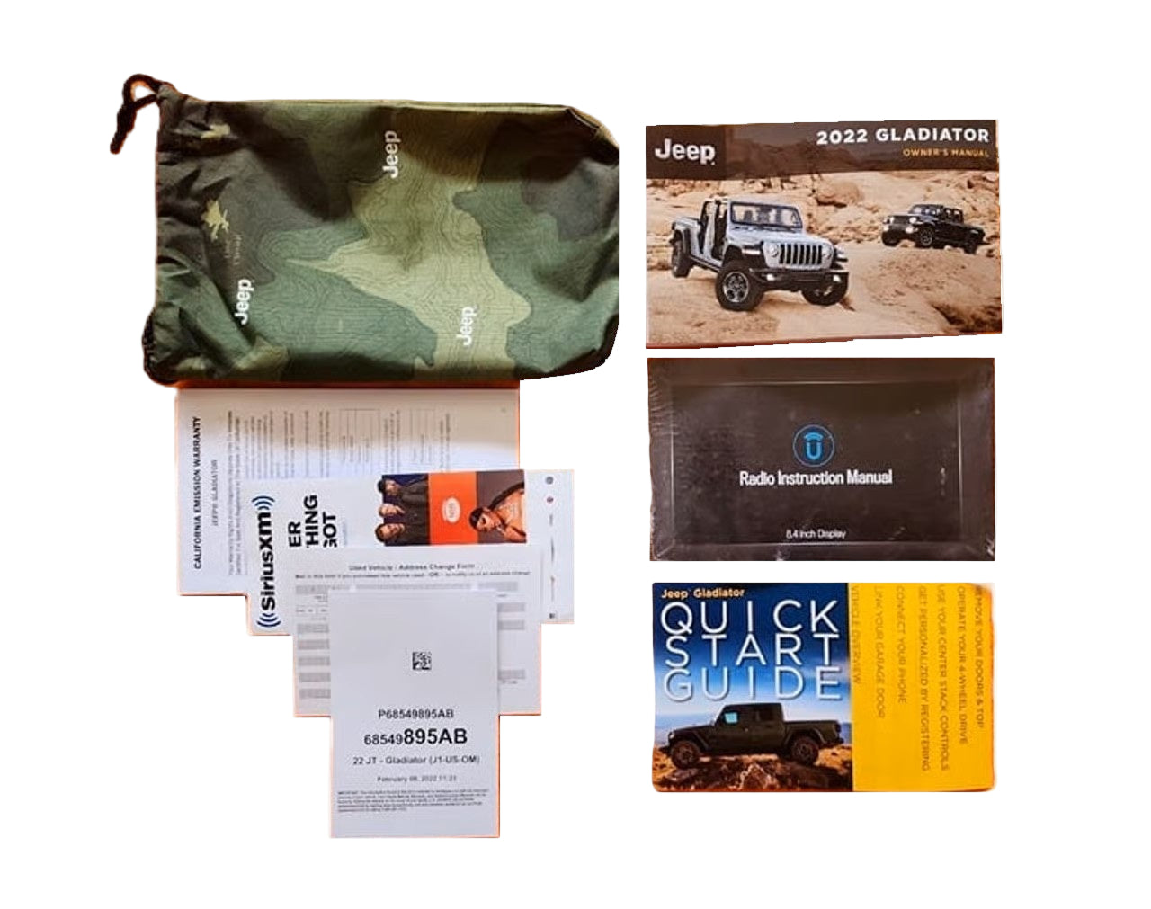 2022 Jeep Gladiator Owners Manual Factory Complete Set