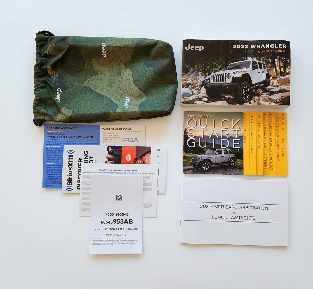 2022 Jeep Wrangler Owners Manual Factory Complete Set