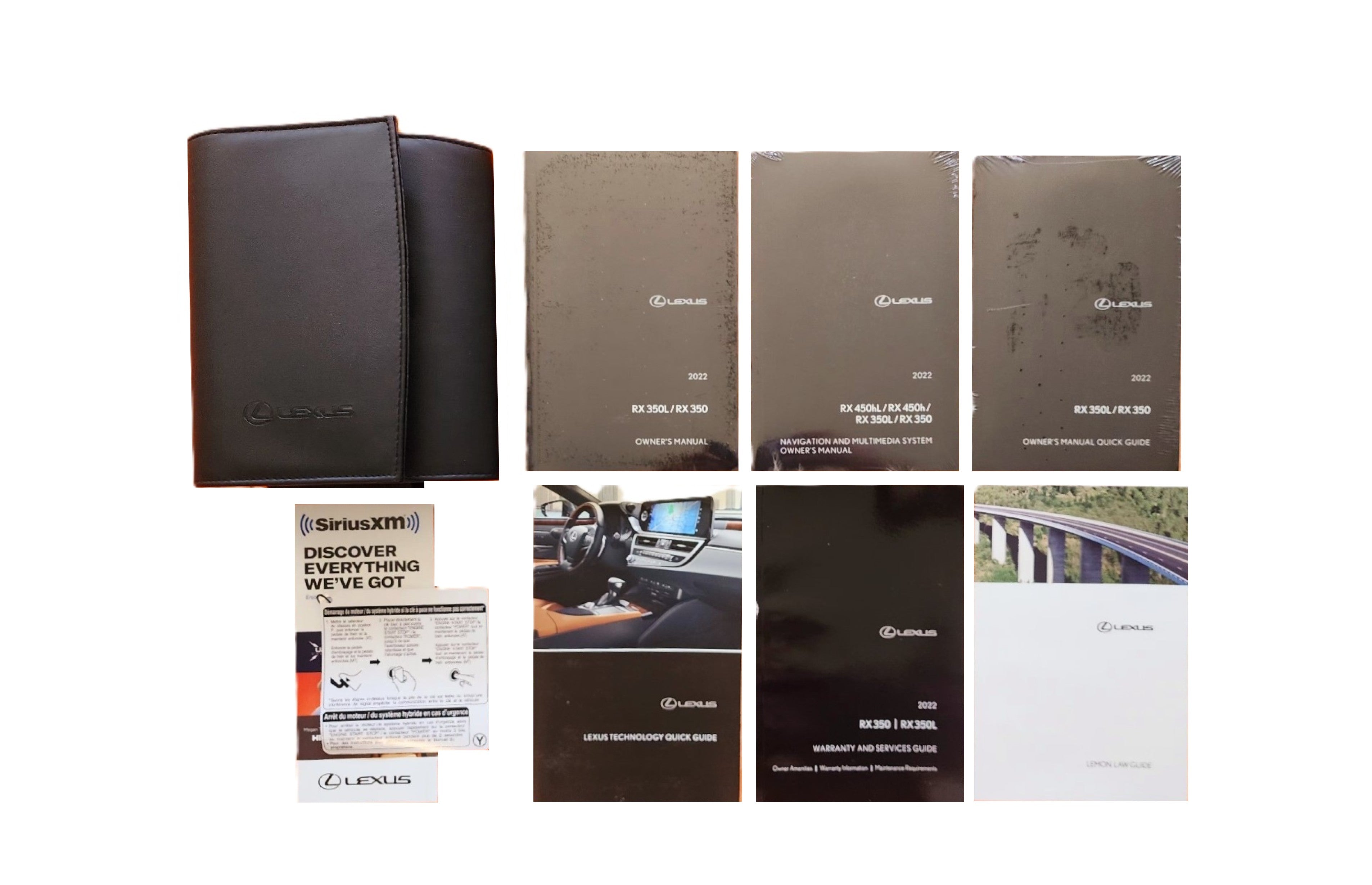 2022 Lexus RX350 RX 350 Owners Manual Factory Complete Set