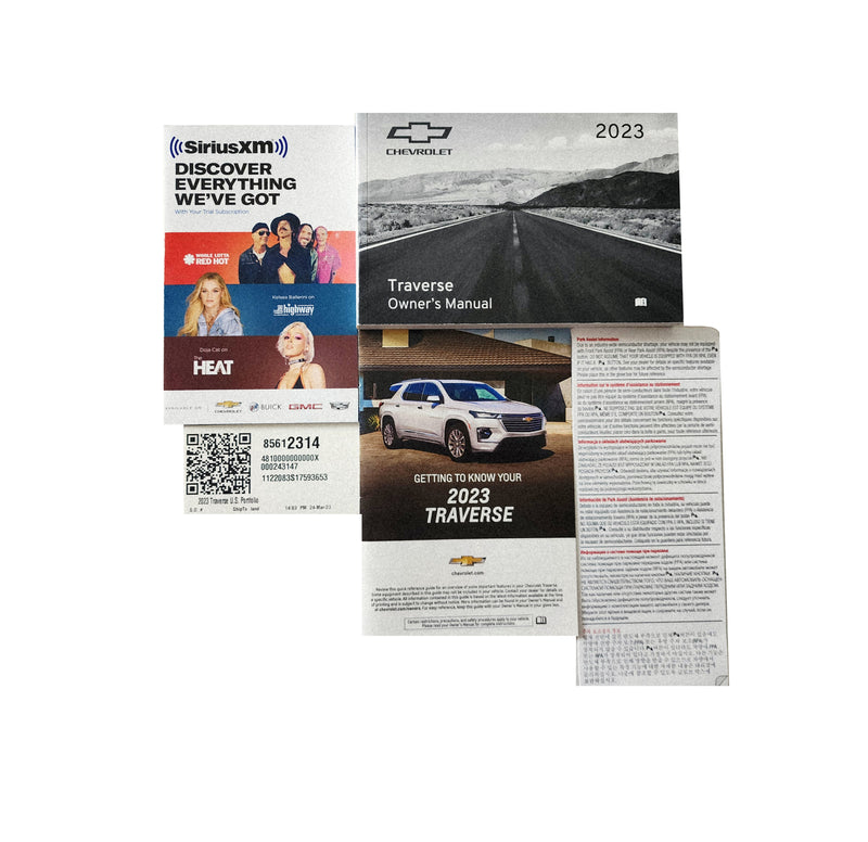 2023 Chevrolet Traverse Owners Manual Complete Factory Set - OEM