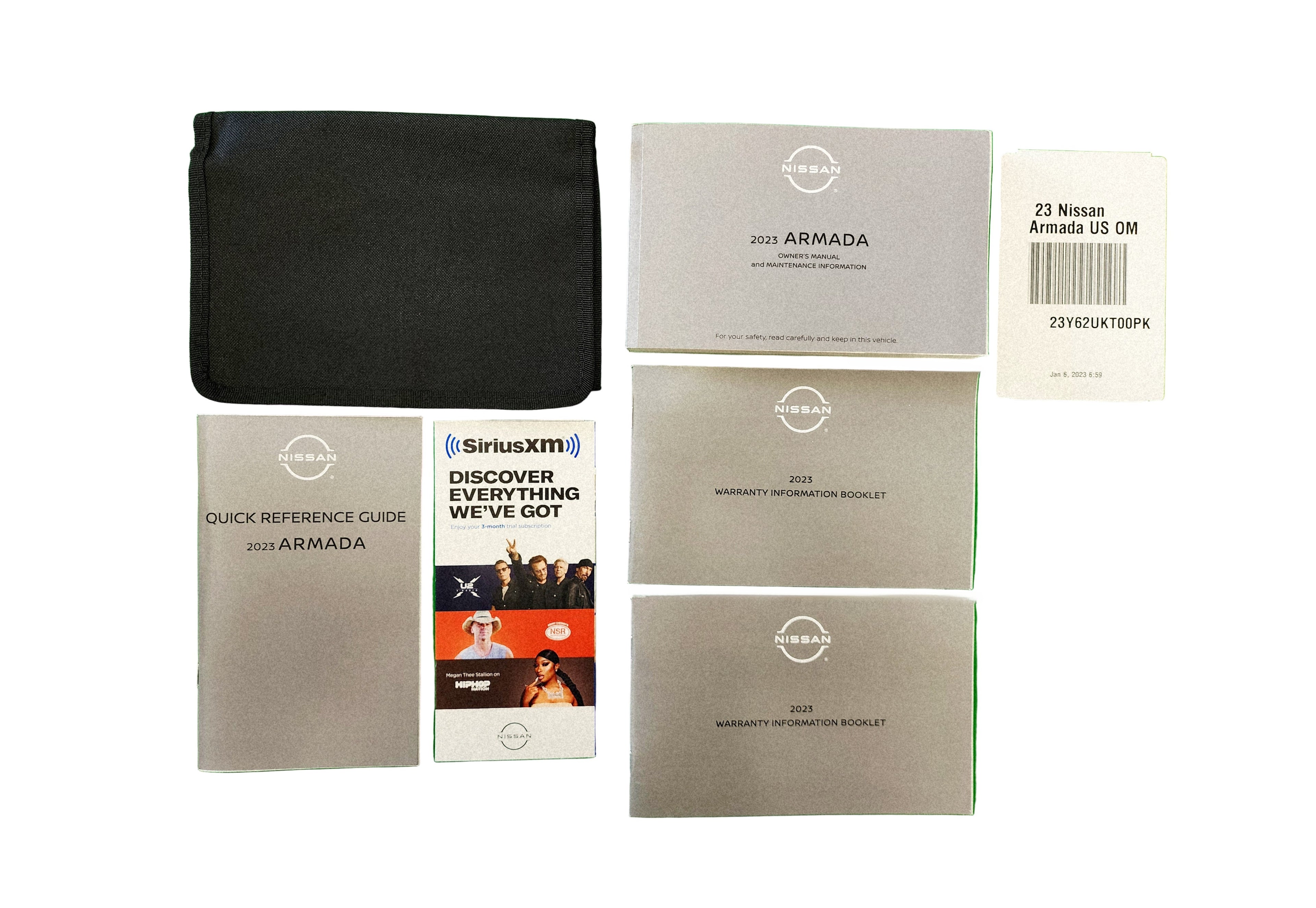 2023 Nissan Armada Owners Manual Complete Set