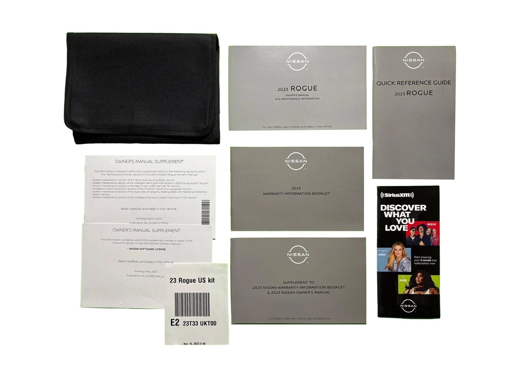 2023 Nissan Rogue Owners Manual Complete Set