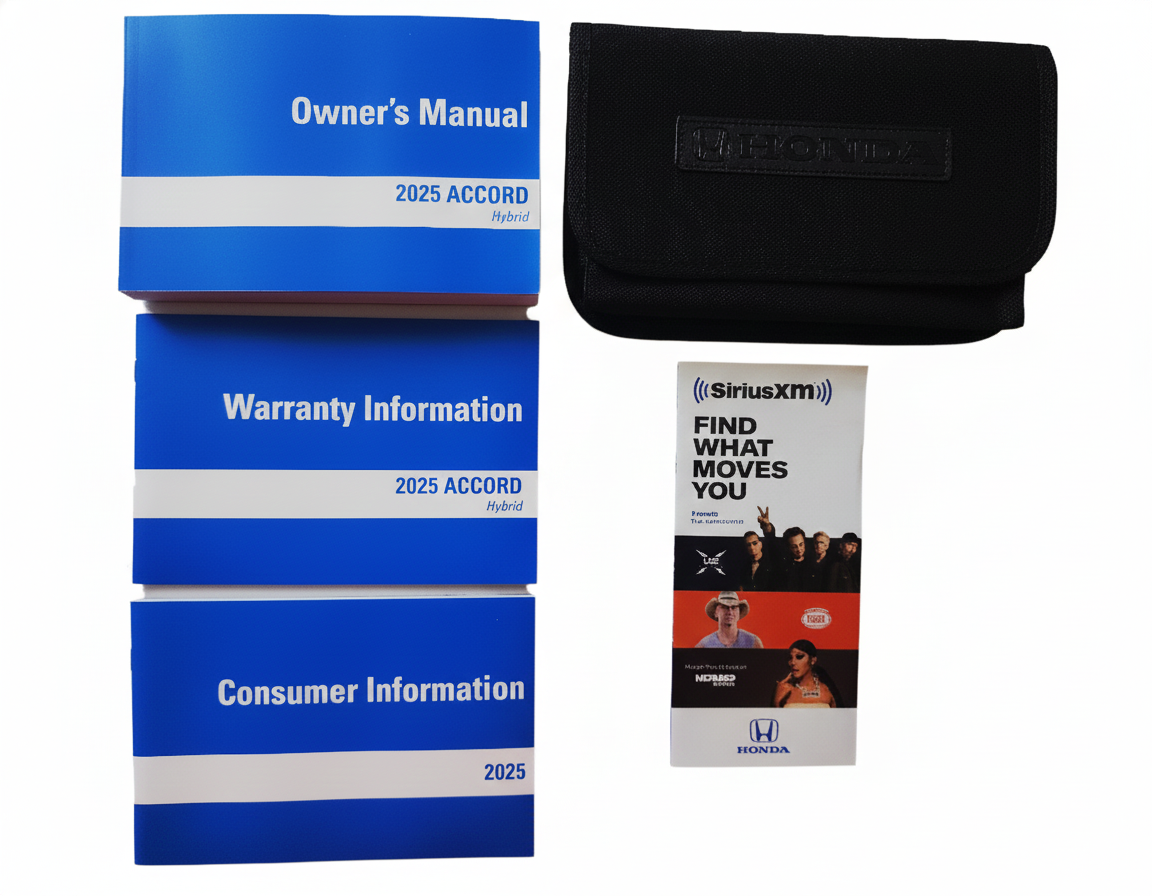 2025 Honda Accord Hybrid Owners Manual Complete Set