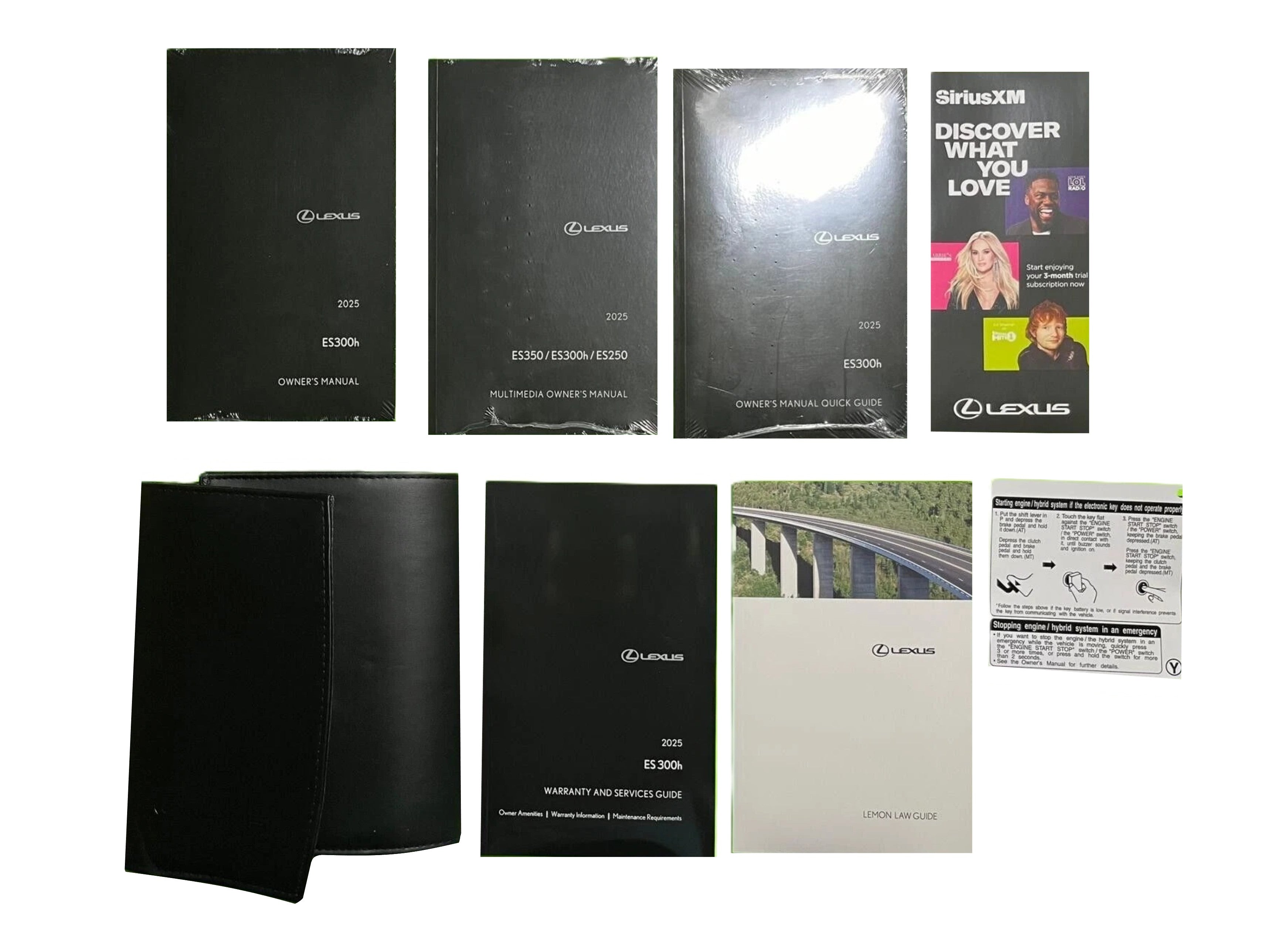 2025 Lexus ES300h ES 300h Owners Manual Factory Complete Set