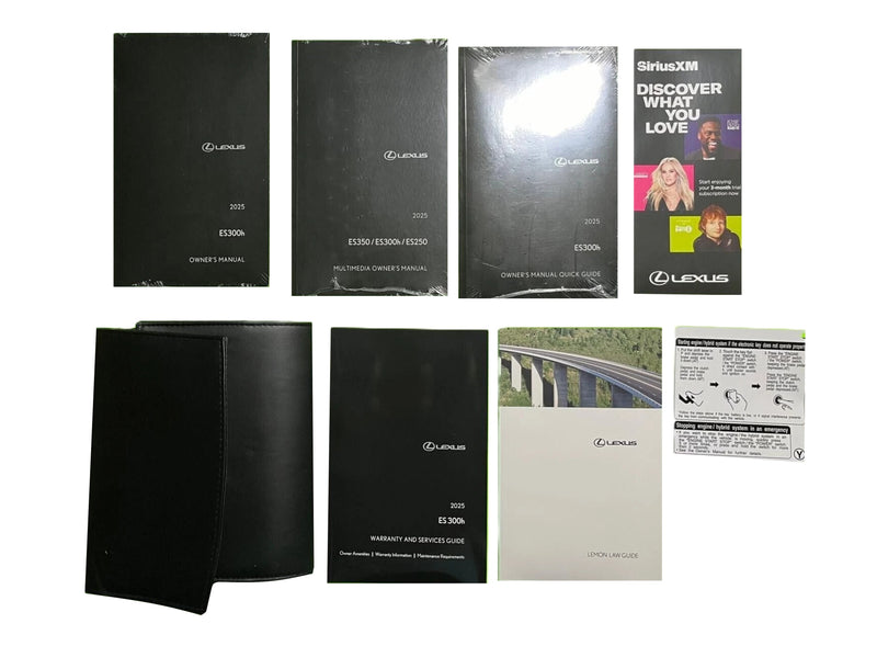 2025 Lexus ES300h ES 300h Owners Manual Factory Complete Set