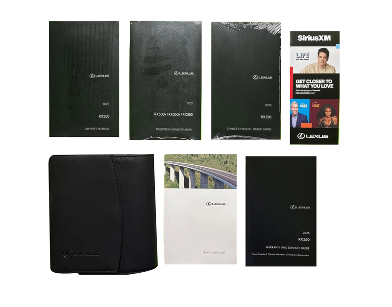 2025 Lexus RX350 RX 350 Owners Manual Factory Complete Set