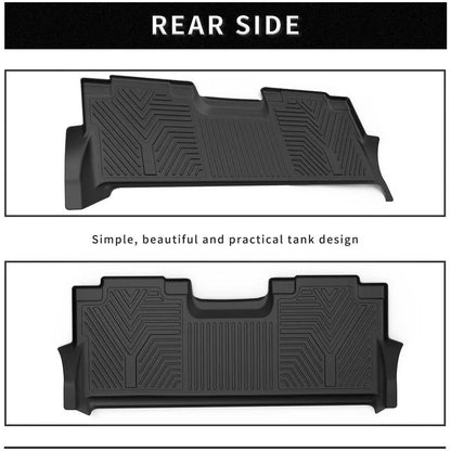 3D All-Weather Car Floor Mats Liner for 2017-2024 Ford F-250 Super Duty Crew Cab