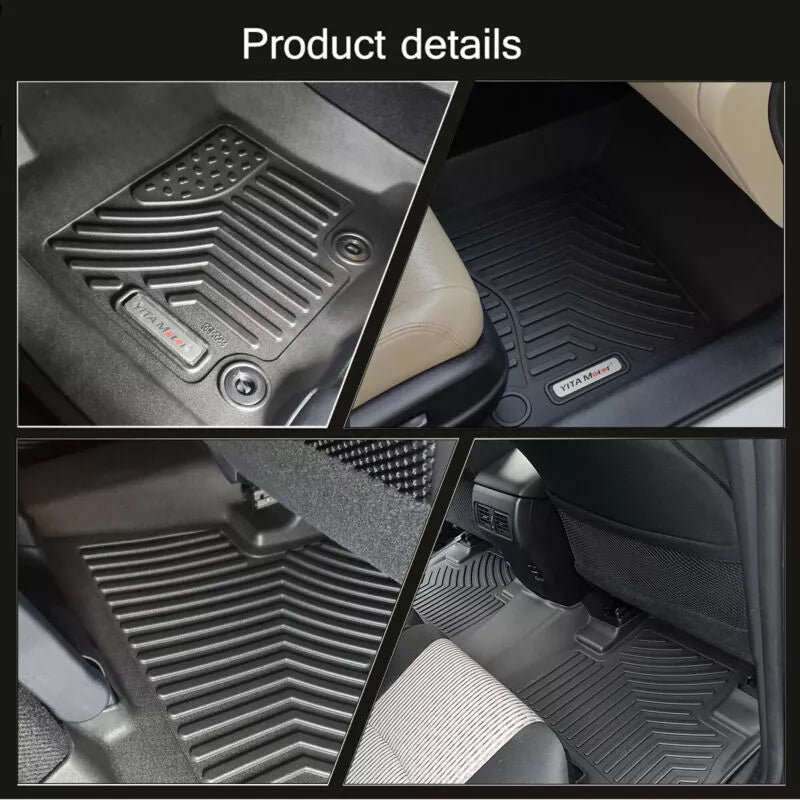 3D Floor Mats Liners for 2013-2018 Dodge Ram 1500 2500 3500 Crew Cab All-Weather