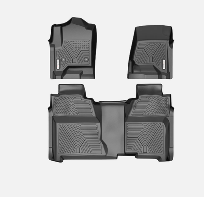 3D Floor Mats for 2014-2018 Silverado GMC Sierra 1500 Crew Cab All-Weather Liner