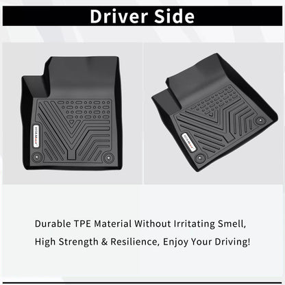 3D Floor Mats for 2015-2023 Jeep Cherokee All-Season Car Full TPE Floor Liners