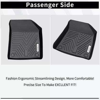 3D Floor Mats for 2015-2023 Jeep Cherokee All-Season Car Full TPE Floor Liners