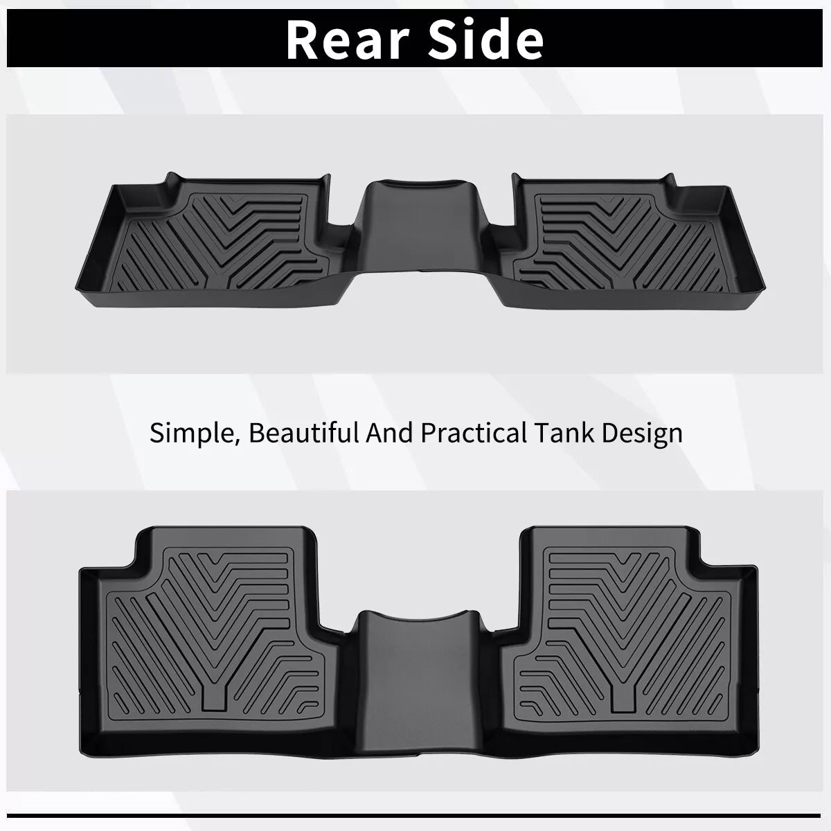 3D Floor Mats for 2015-2023 Jeep Cherokee All-Season Car Full TPE Floor Liners