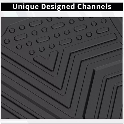 3D Floor Mats for 2015-2023 Jeep Cherokee All-Season Car Full TPE Floor Liners