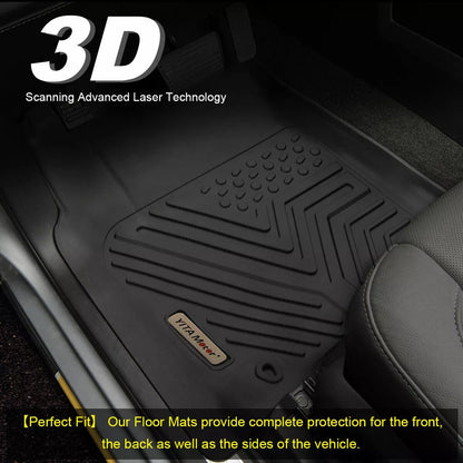 3D Floor Mats for 2015-2023 Jeep Cherokee All-Season Car Full TPE Floor Liners