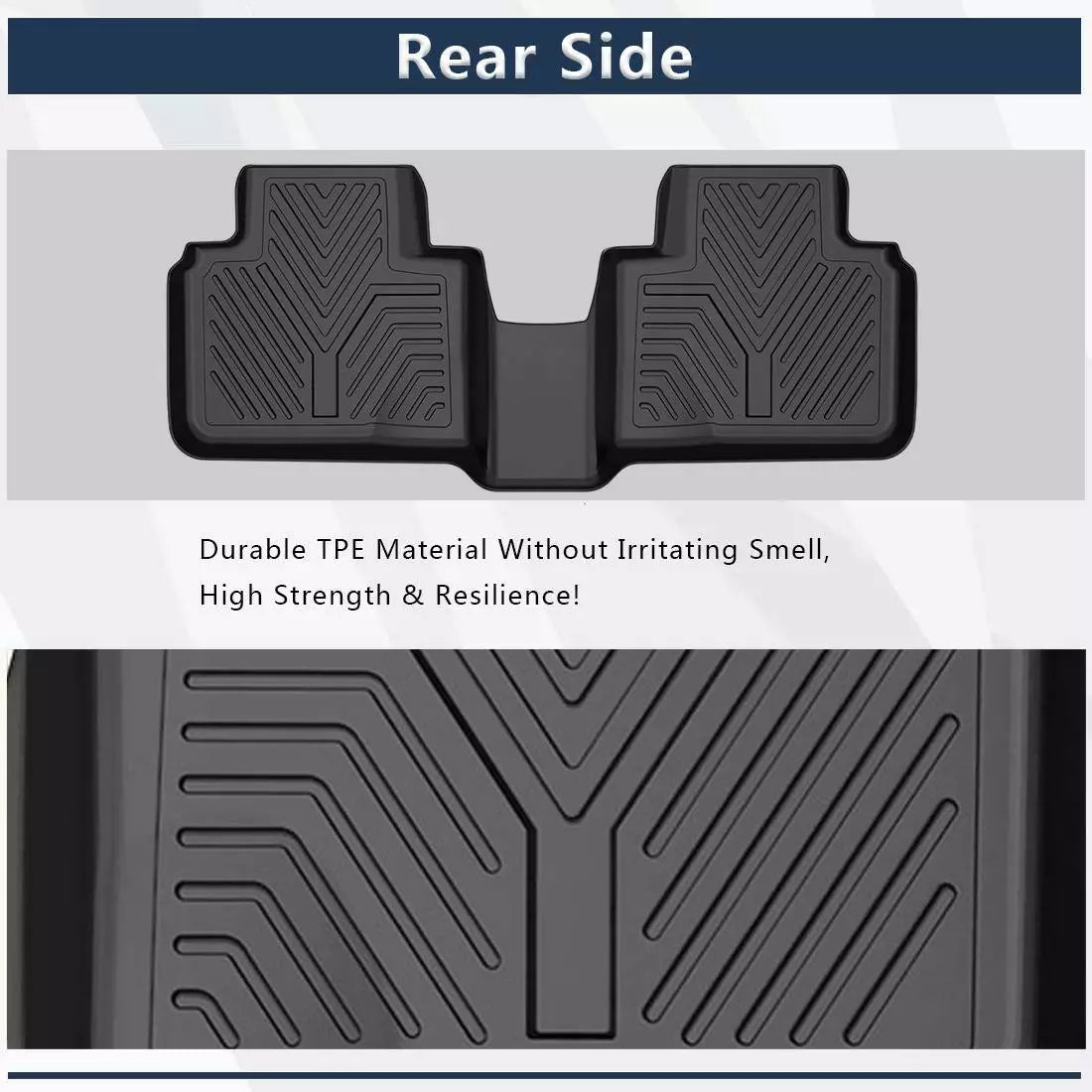 3D Waterproof All-Weather Floor Mats for 2018-2022 Honda Accord Sedan 3-Piece Liner Set