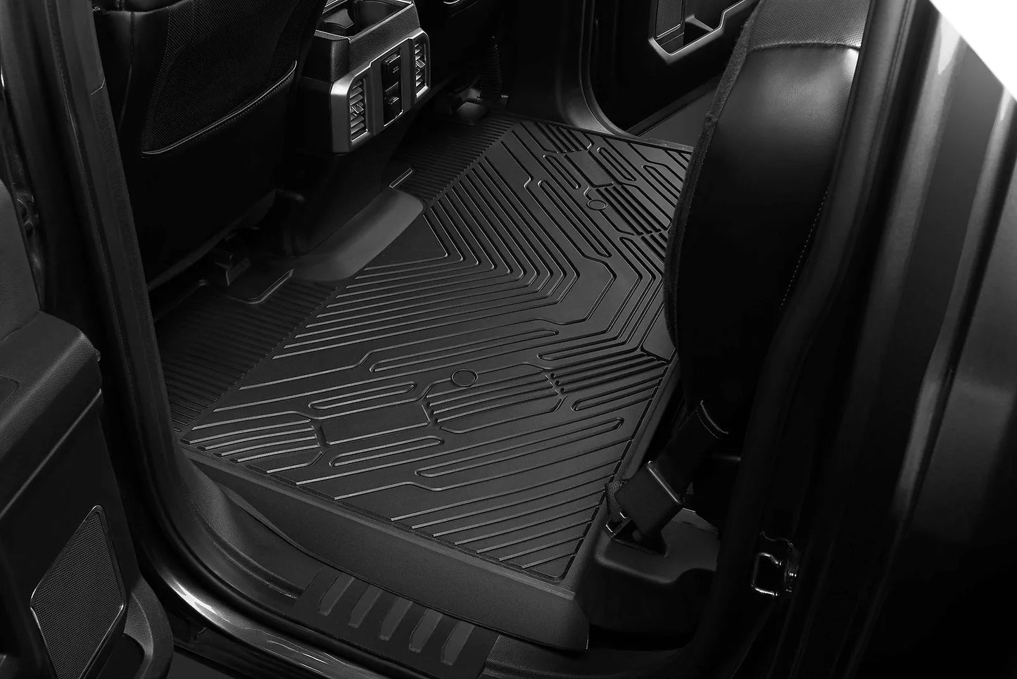 3W TPE Floor Mats for 2015-2025 Ford F-150/F-150 Lightning Super Crew Cab Liner