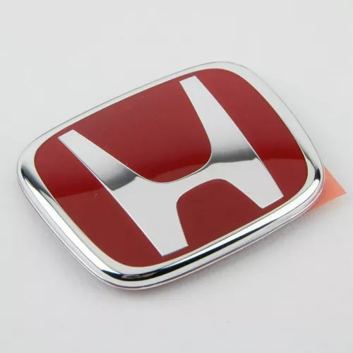 3x Red H Emblem Front, Rear, and Steering Badge for Honda Civic SI LX Sedan 2006-2015