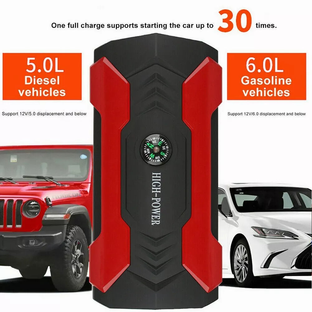 99800mAh Car Jump Starter Booster Jumper Box Power Bank Battery Charger Portable