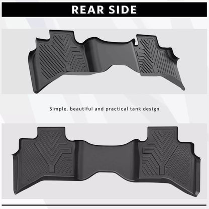 All-Weather 3D Molded TPE Floor Mats Liners for 2012-2018 Dodge Ram 1500 Quad Cab